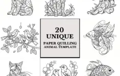 Quilling Animals Template Paper Quilling
