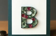 Quilling Letter B Outline And Filling