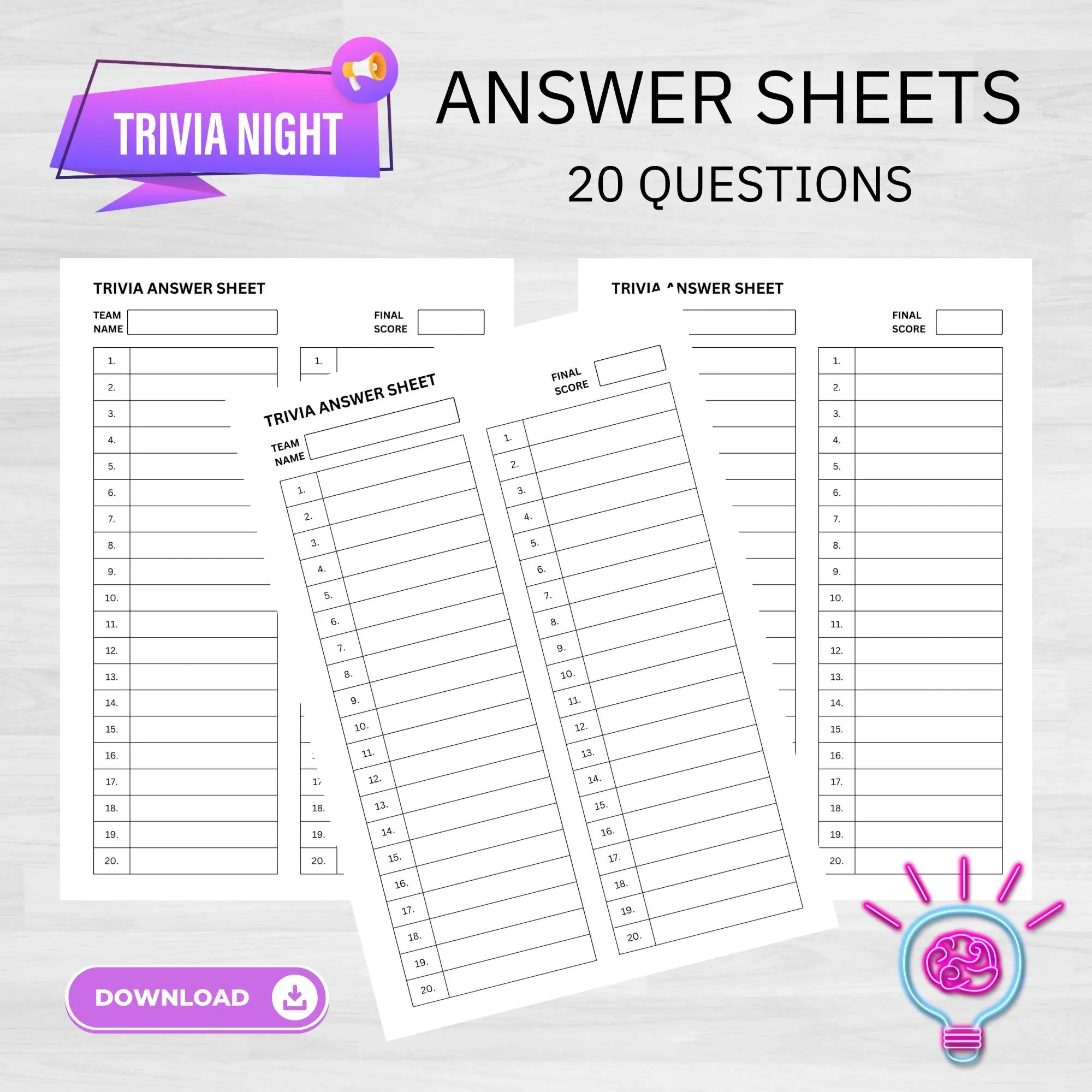 Quiz Answer Sheet Quiz Answer Sheet