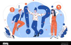 Quiz Concept Illustration Of People Asking Questions And Having Answers Flat Cartoon Vector Image376445416