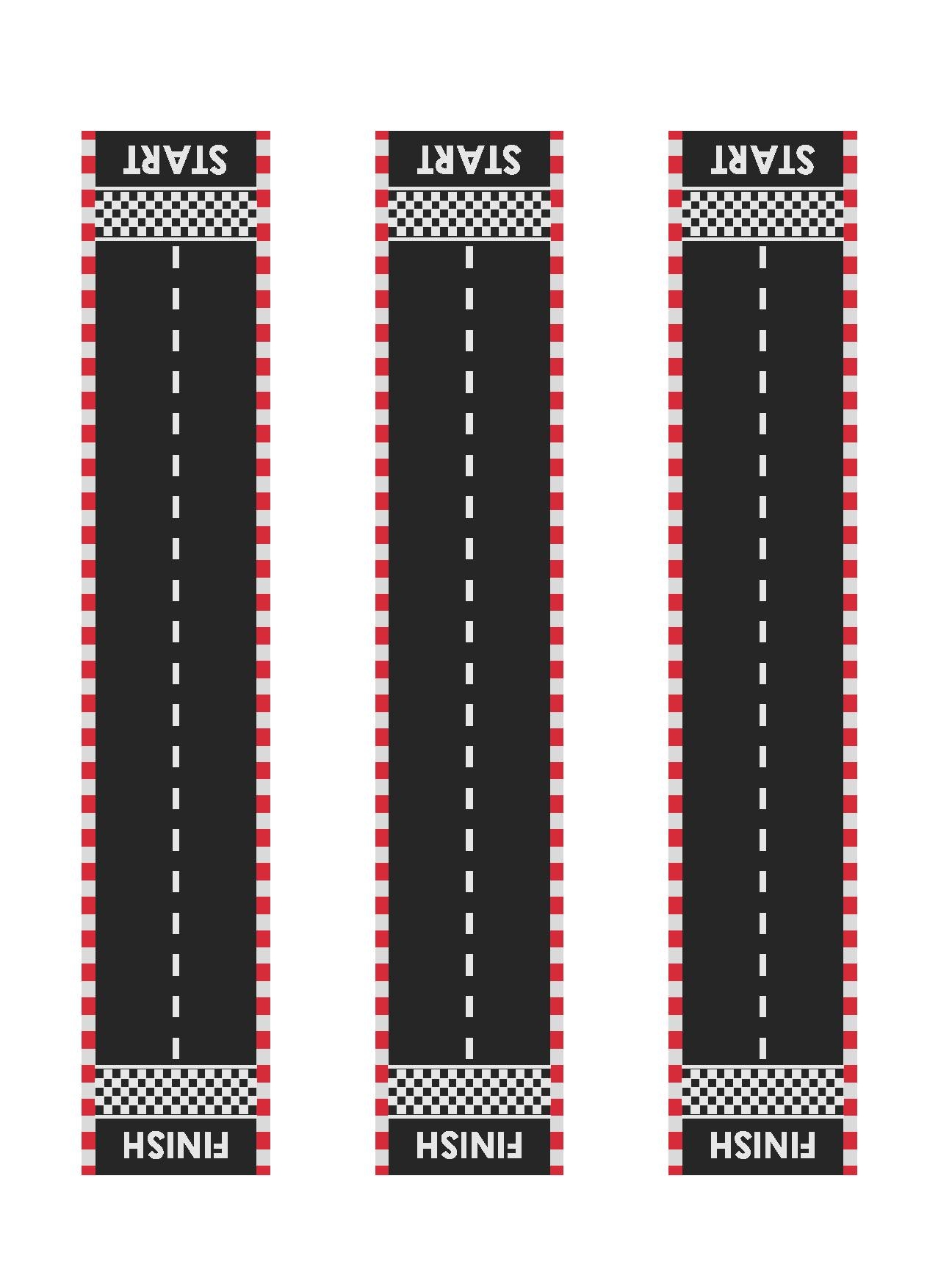 Race Track Tracing A Printable Tracing Activity For Kids