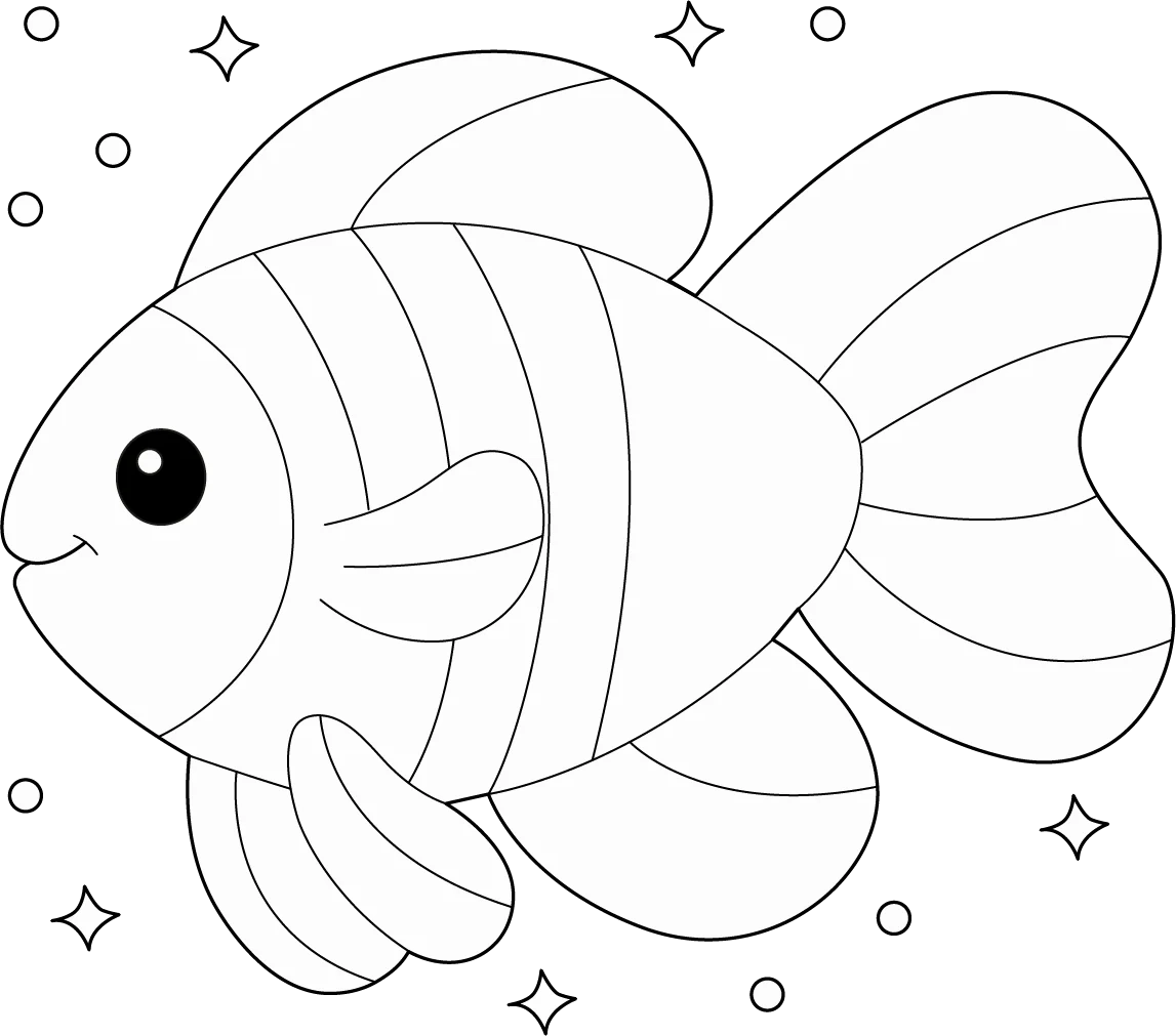 Rainbow Fish Coloring Page Rainbow Fish Coloring Page