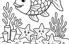 Rainbow Fish Coloring Pages