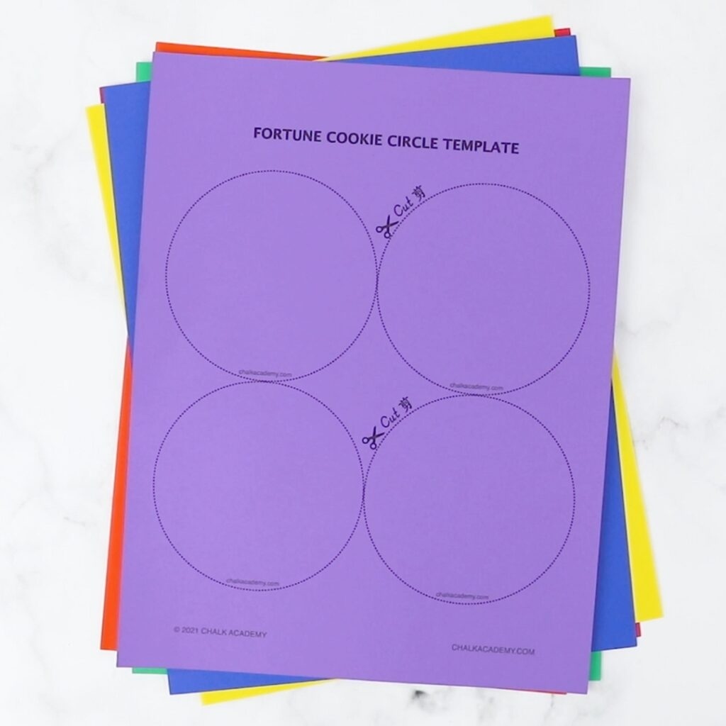 Rainbow Paper Fortune Cookies