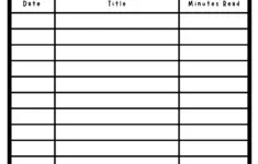 Reading Log