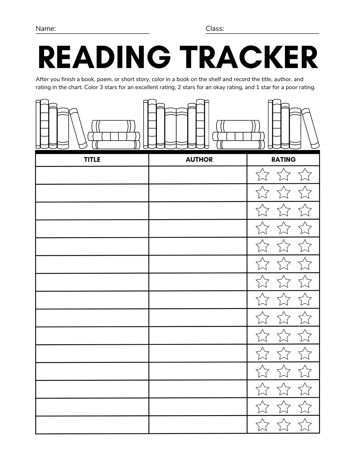Reading Log Reading Log