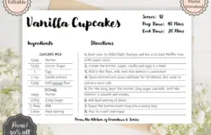 Recipe Card Template Style5