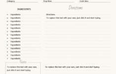 Recipe Template 4