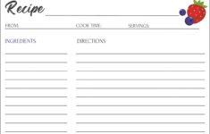Recipe Templates