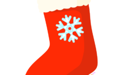 Red Christmas Stocking Clipart