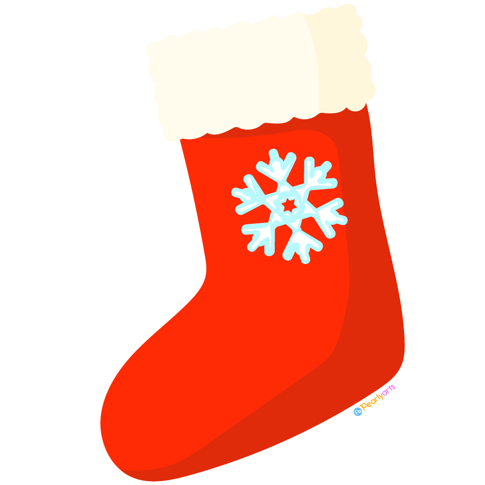 Red Christmas Stocking Clipart