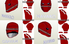 Red Hood Helmet Foam Template Red Hood Pepakura 880294942