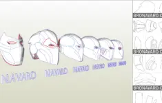 Red Hood Helmets Pack Pepakura Template