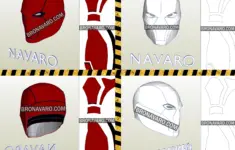 Red Hood Rebirth Helmet Pepakura Template