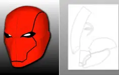 Red Hood Rebirth Mask Templates Foam