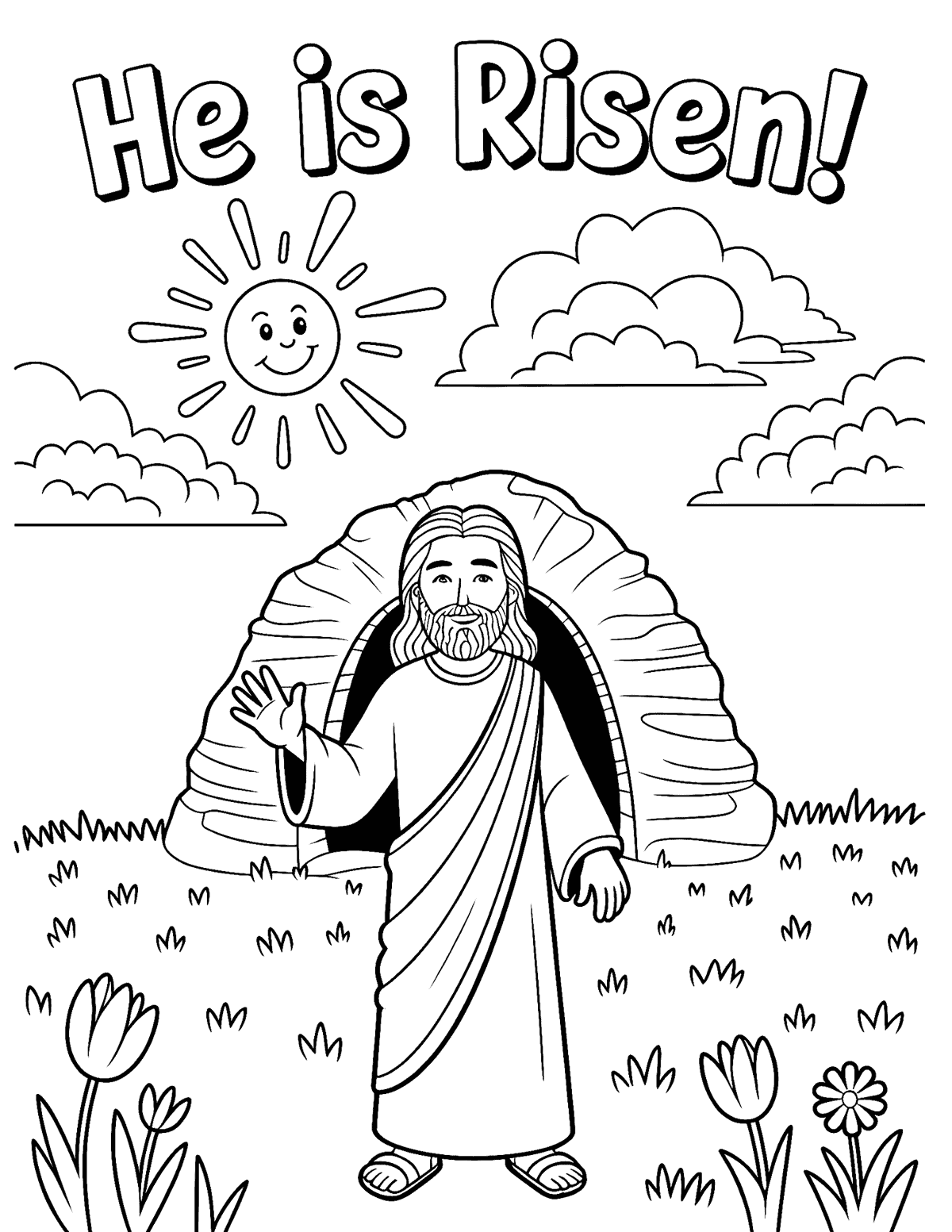 Religious Easter Coloring Pages