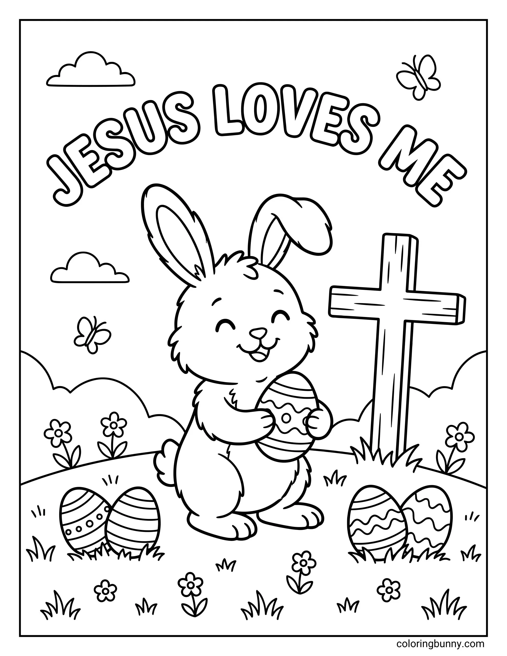 Religious Easter Coloring Pages