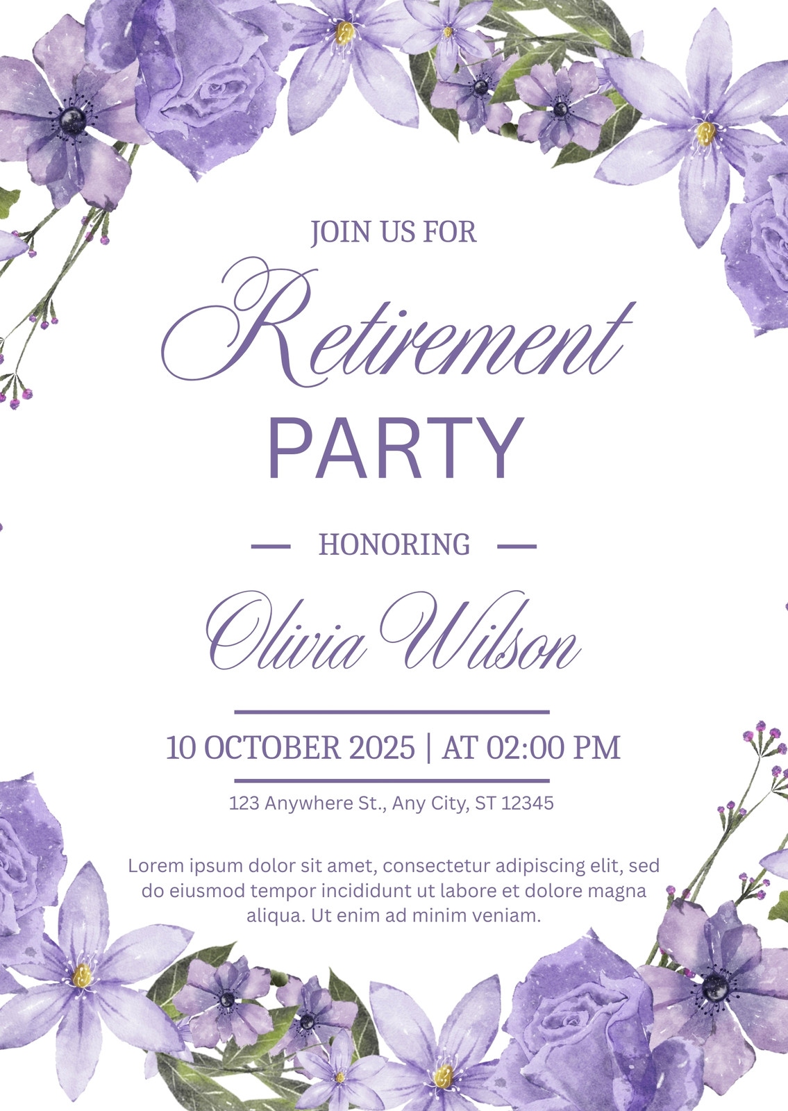 free editable retirement invitation templates free editable retirement invitation templates