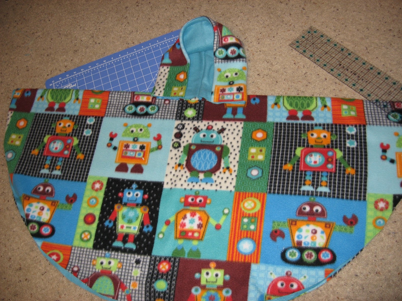 free printable car seat poncho pattern