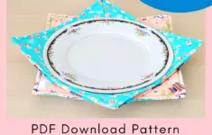 Reversible Dinner Plate Cozy Printable