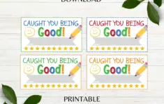 Reward Punch Cards Printable Student