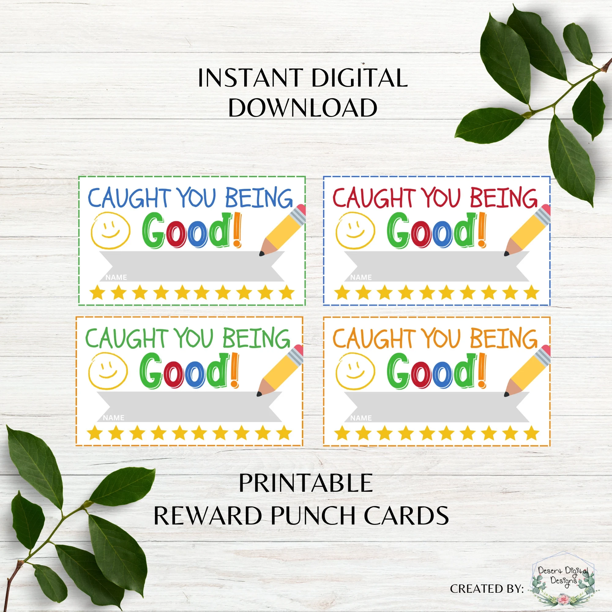 Reward Punch Cards Printable Student Reward Punch Cards Printable Student