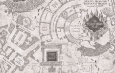 Rmk12437rl Harry Potter Marauders Map Peel Stick Wallpaper Gray