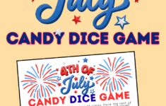 Roll For Sweet Treats With This Candy Dice Fourth Of July Game