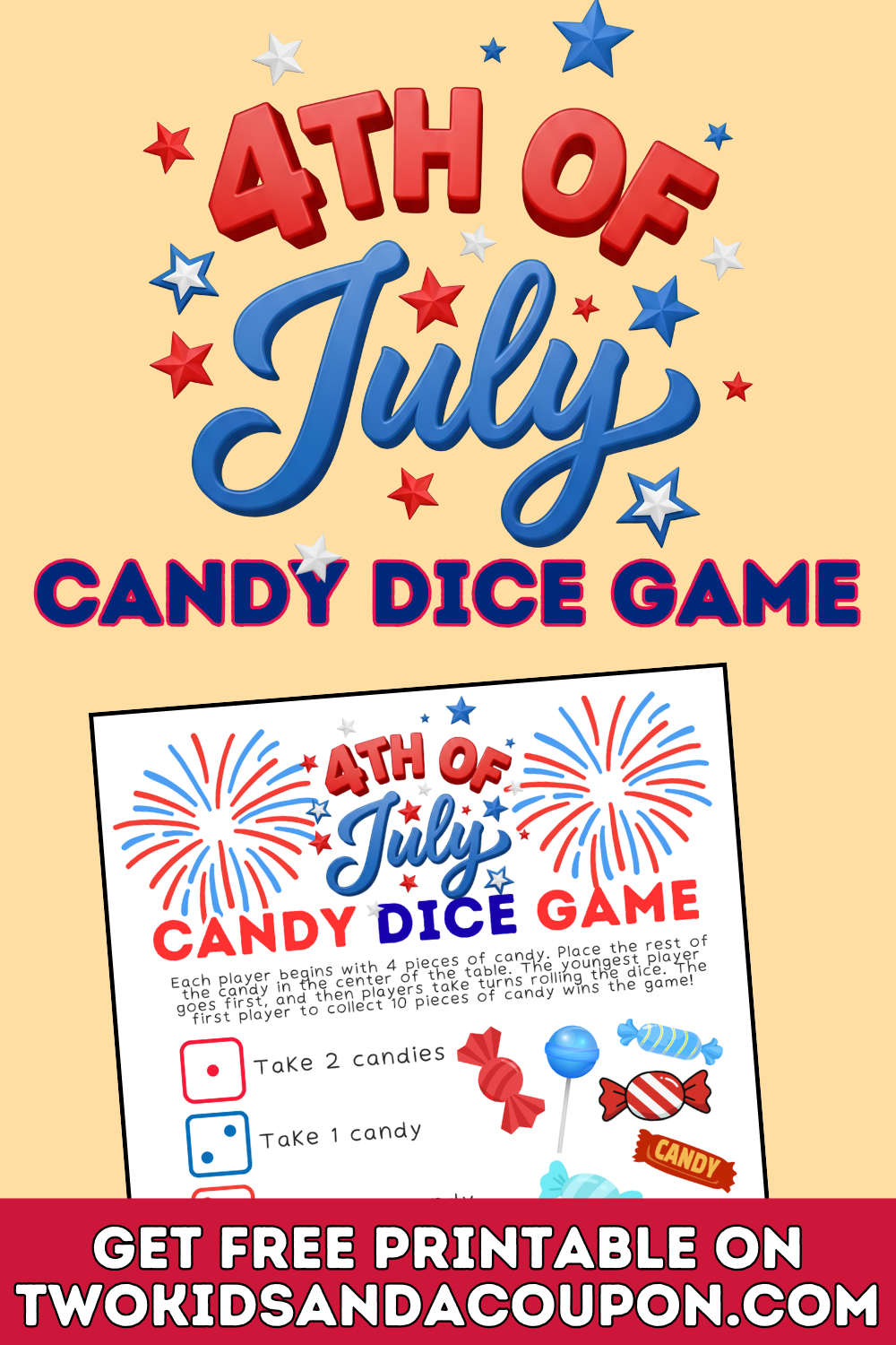 free printable 4th of july candy dice game