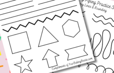 Royal Icing Piping Practice Sheets