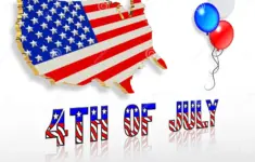 Royalty Free Stock Photography July 4th 3d Patriotic Clip Art Designs Image8665537