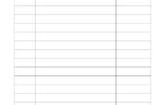 Running Sheet Template