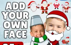 Santa Add Your Face Christmas Photo
