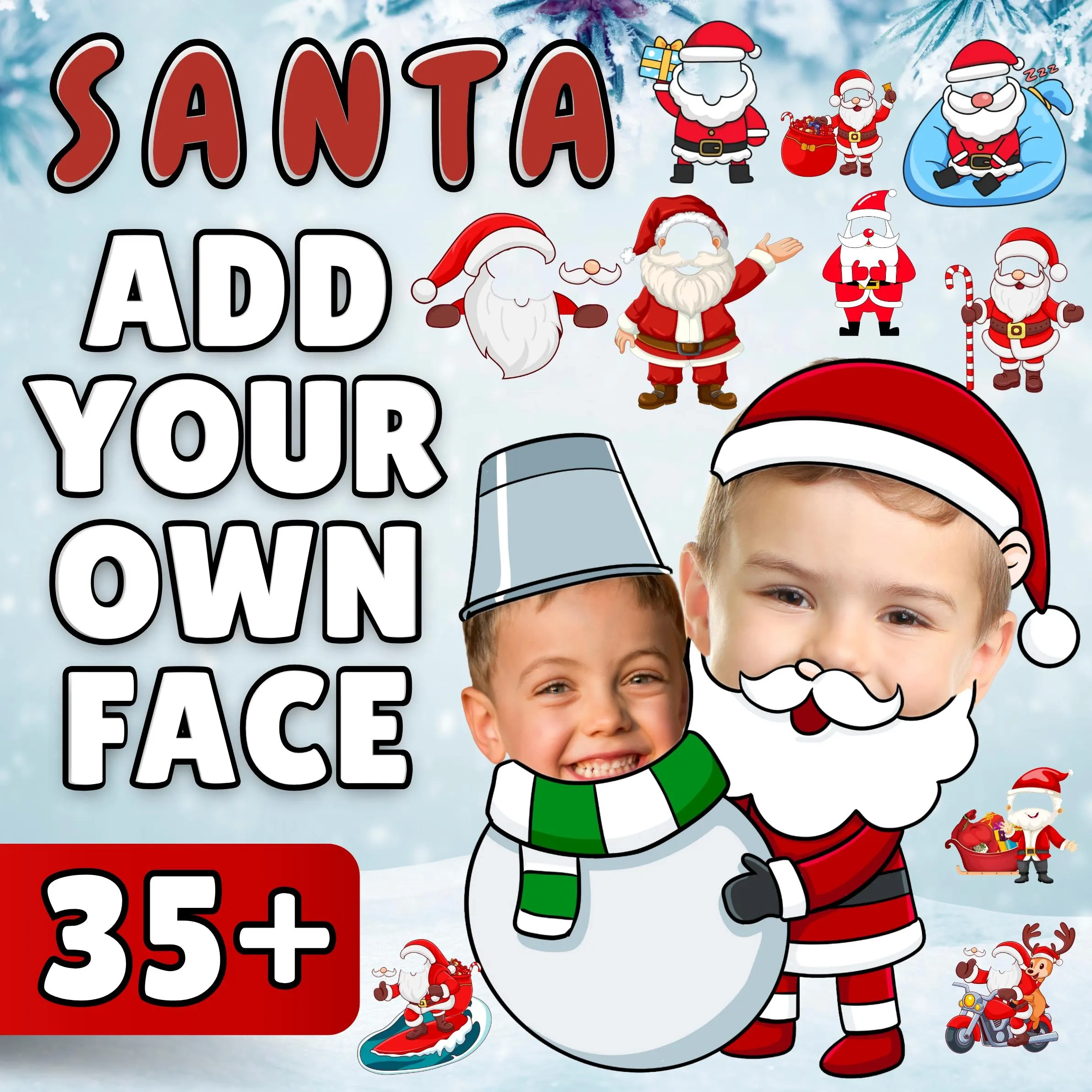 Santa Add Your Face Christmas Photo Santa Add Your Face Christmas Photo