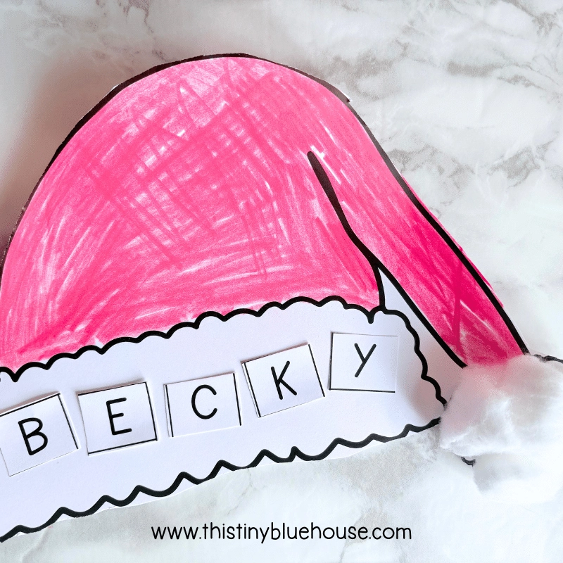 Santa Hat Printable Craft Santa Hat Printable Craft