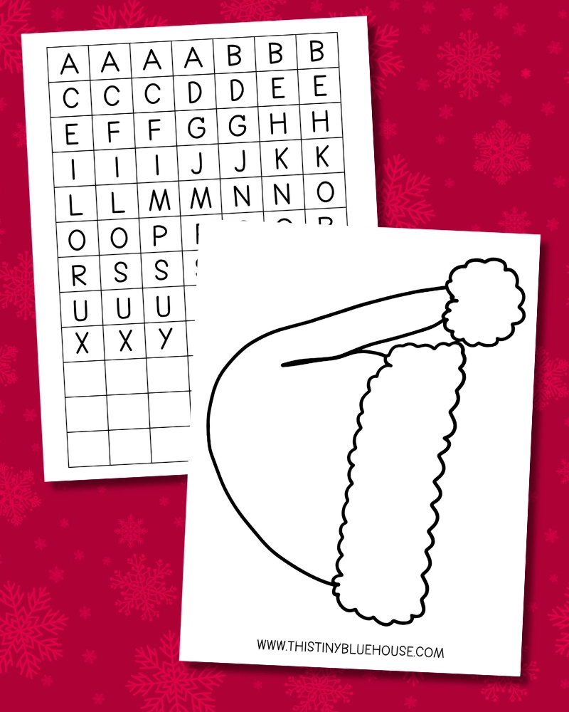 Santa Hat Printable Craft Santa Hat Printable Craft
