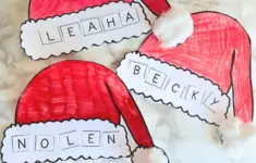 Santa Hat Printable Craft