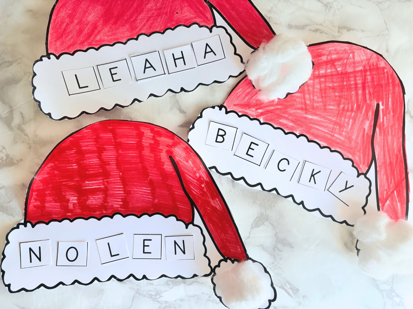 Santa Hat Printable Craft Santa Hat Printable Craft