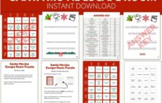 Santa Movie Escape Room Printable
