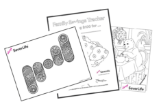 Saverlife Coloring Pages Tracking Your Familys Savings