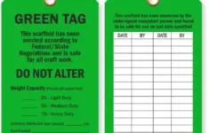 Scaffold Inspection Tags