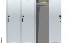 School Lockers With Combination Locks Vector Illustration F41495885