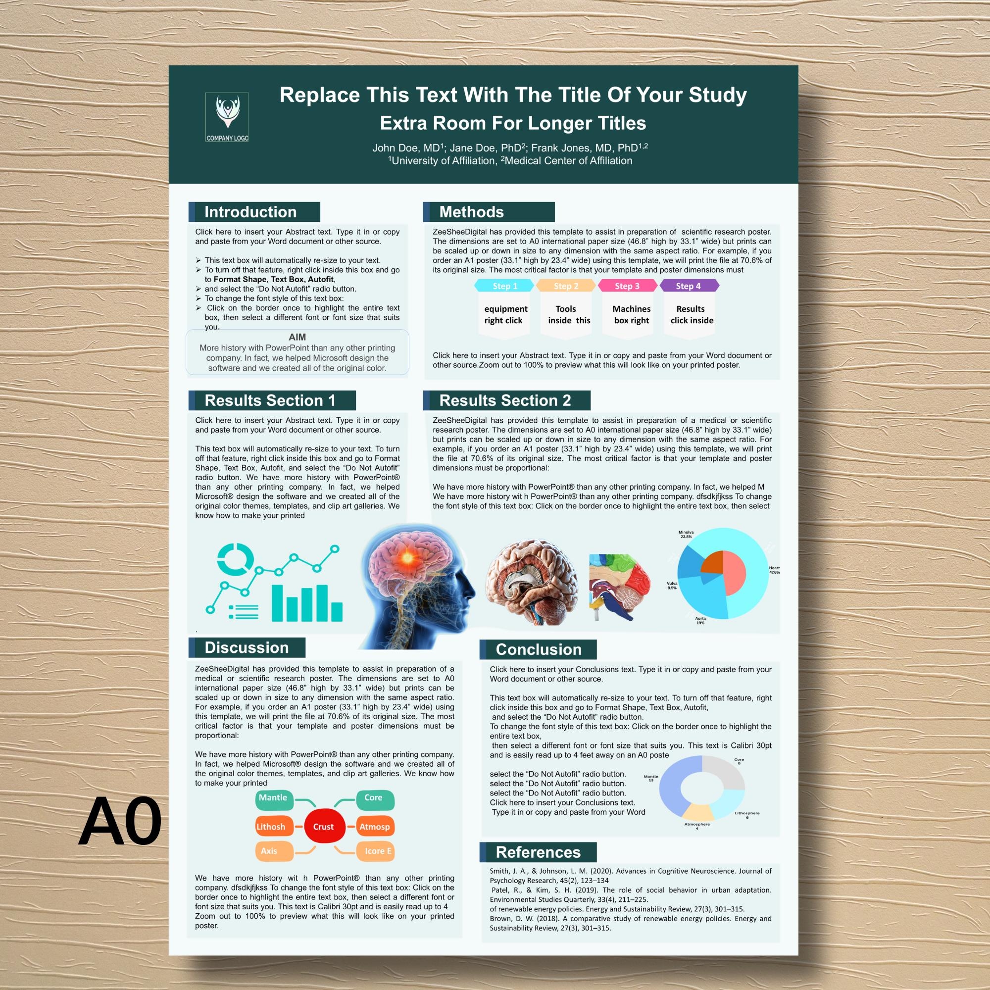 Scientific Poster Template A0 Portrait