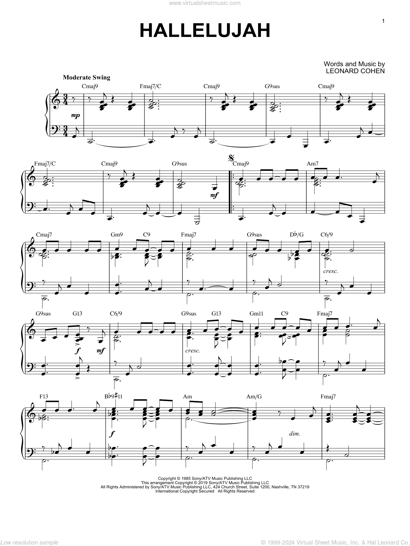 free printable hallelujah piano sheet music free printable hallelujah piano sheet music
