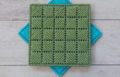 Scottie Sage Coaster Free Plastic Canvas Pattern