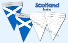 Scottish Flag Saltire Display Bunting