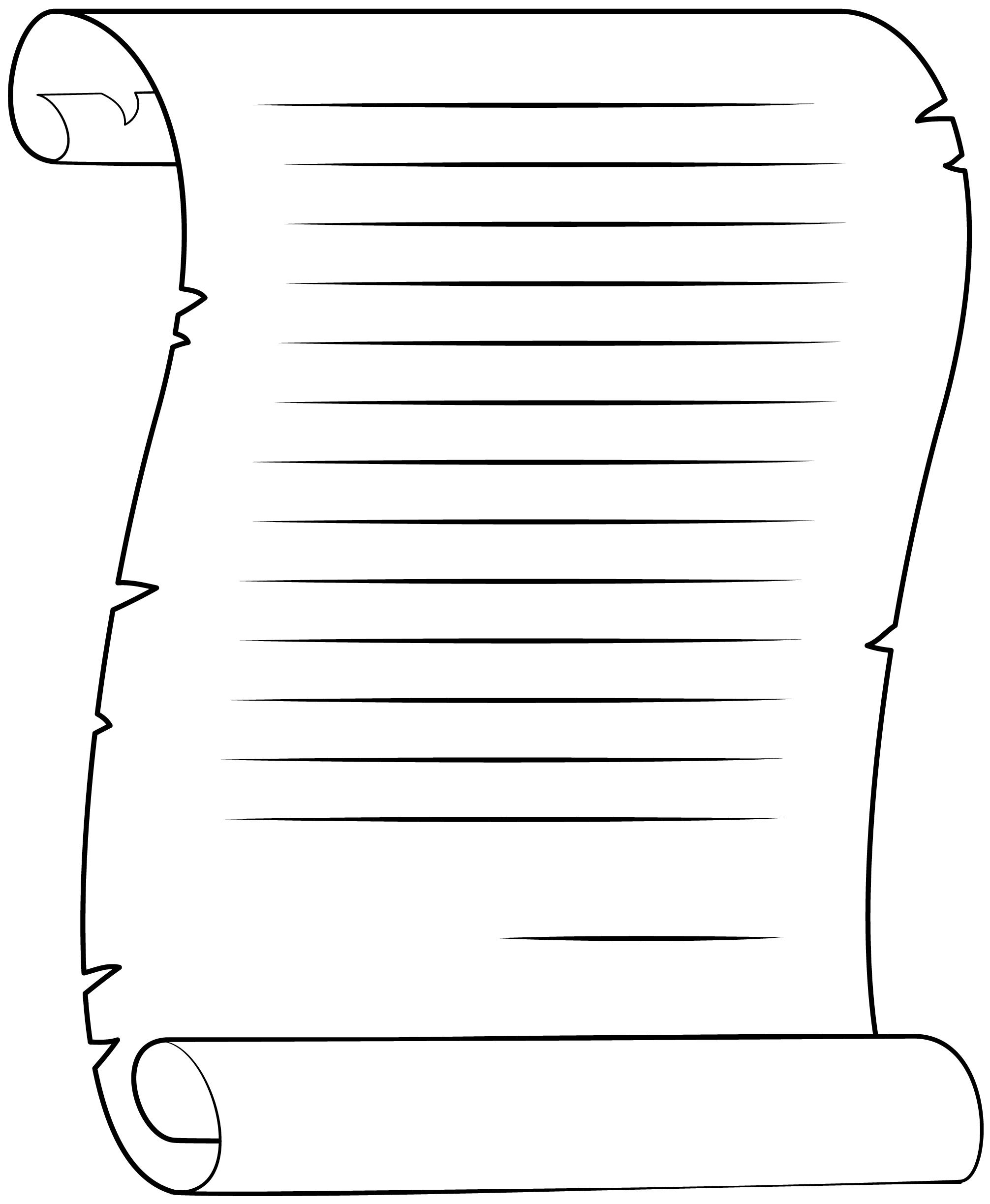 Scroll Printable Template