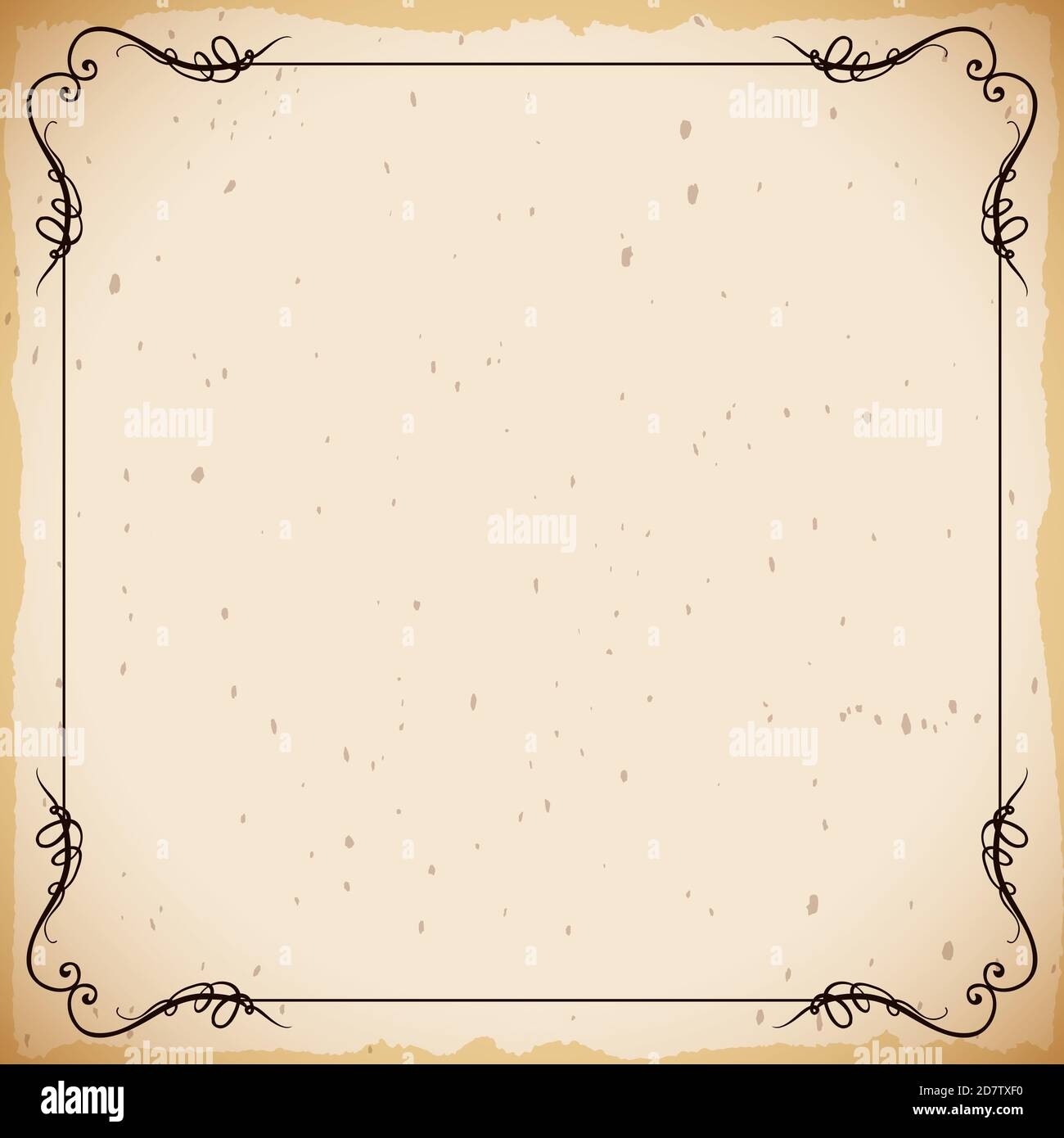 Scroll Template With Blank Space Decorated With Fringes In The Borders Image383478340 Scroll Template With Blank Space Decorated With Fringes In The Borders Image383478340