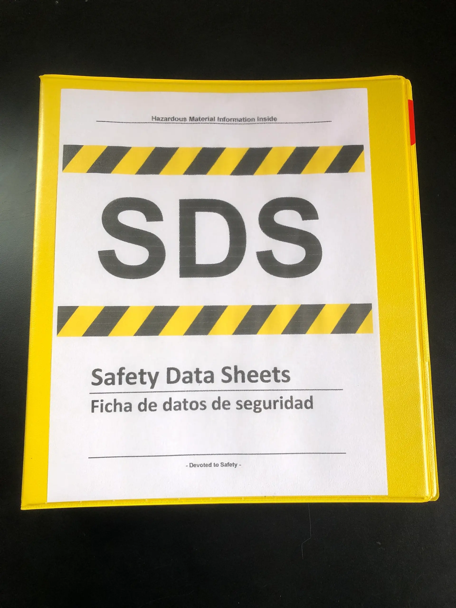 Sds Binder Cover Sds Binder Cover