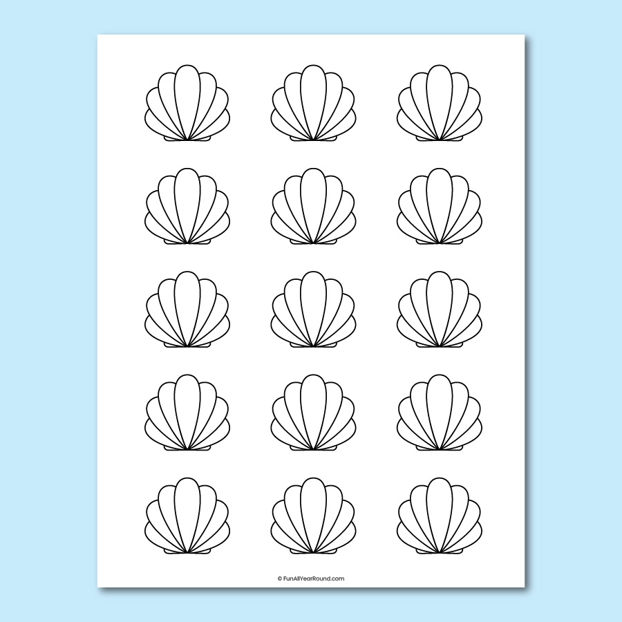 Seashell Template Seashell Template